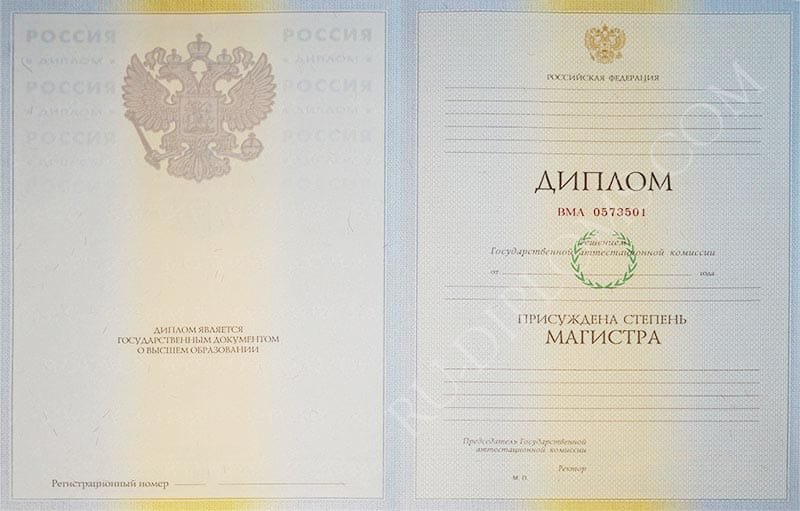 Диплом магистра 2004-2009 год 